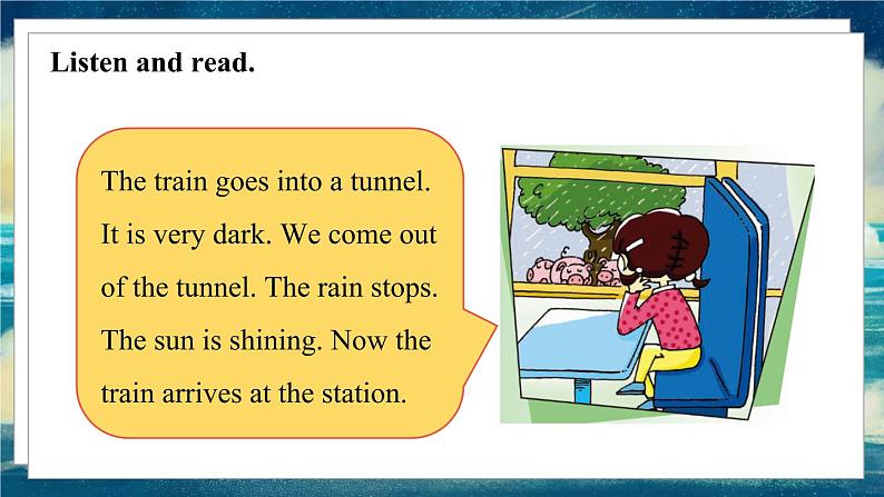 外研版(一起)英语六年级下册课件 《Module 5Unit 2 Some children are jumping in the water.》08