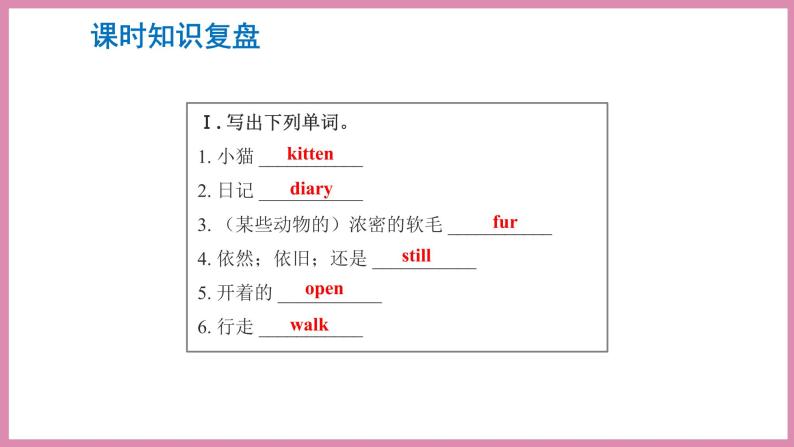 Unit 4 Part A Let’s spell & Part B Let’s wrap it up & PartC Story time（课件）人教PEP版英语五年级下册02