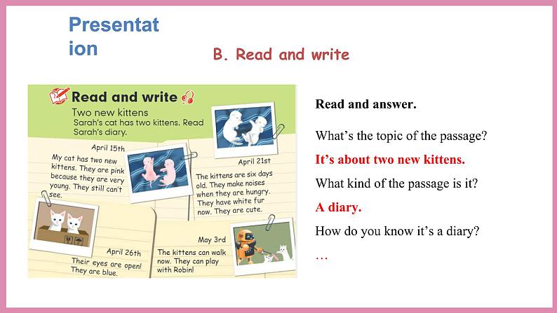 Unit 4 Part B Read and write & Let’s check(课件)人教PEP版英语五年级下册07
