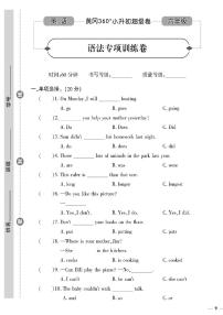 小升初-英语-超级卷-语法专项训练卷