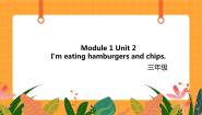 外研版 (一年级起点)Unit 2 I’m eating hamburgers and chips.获奖课件ppt