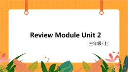 外语教研版（三起点）小学英语三上 Review Module  Unit 2 第2课时 课件