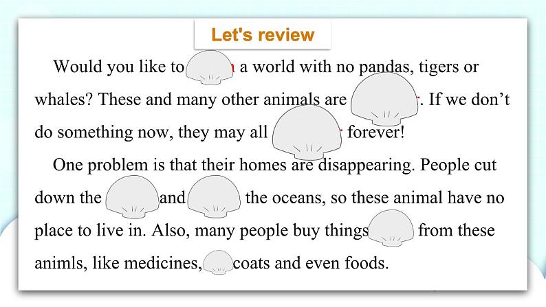 教科版EEC英语六下Module 2 Unit 4 We can save the animals第2课时 课件03