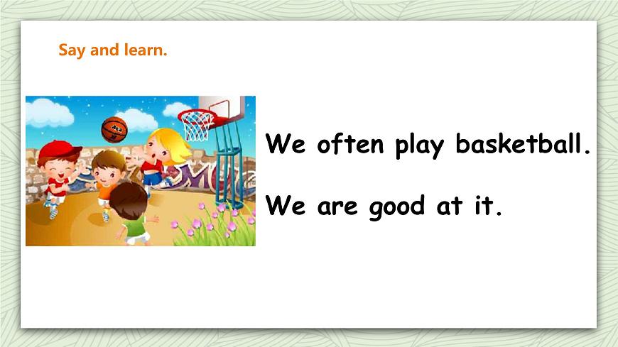 人教新起點(diǎn)四年級英語上Unit 1Sports and games let’s spell+ let’s check 課件第6頁