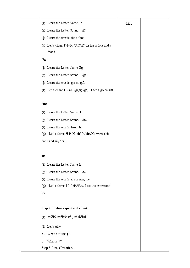 Unit 3 Look at me! PA Letters and sounds（课件+教案+同步练习+音视频素材）02