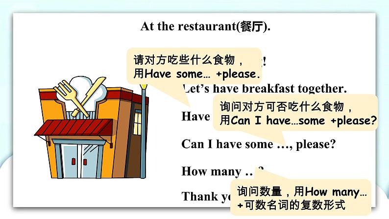 小学英语人教版(PEP)三年级上册 Recycle 2 Lesson 1 课件+教案+同步练习+音视频素材05