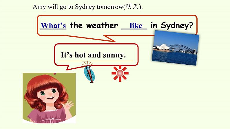 湖南少年儿童出版社小学英语三年级起点三年级下册 Unit 9 What 's the weather like 课件第5页