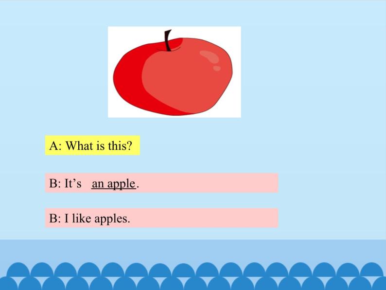 教育科学出版社小学英语三年级起点三年级下册 Unit 8 Apples are good for us-Period 1  课件03