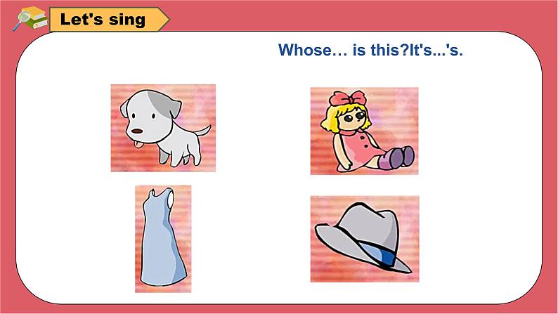 Unit6 Whose dress is this Sound time& Rhyme time(课件) 译林版(三起)英语四年级下册第4页