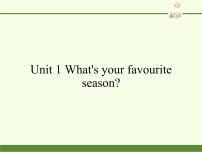 教科版 (广州)五年级下册Unit 1 What’s your favourite season?教学ppt课件
