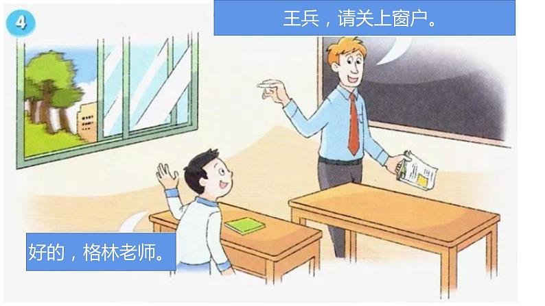 译林版小学英语3BU1复习PPT及课文填空07