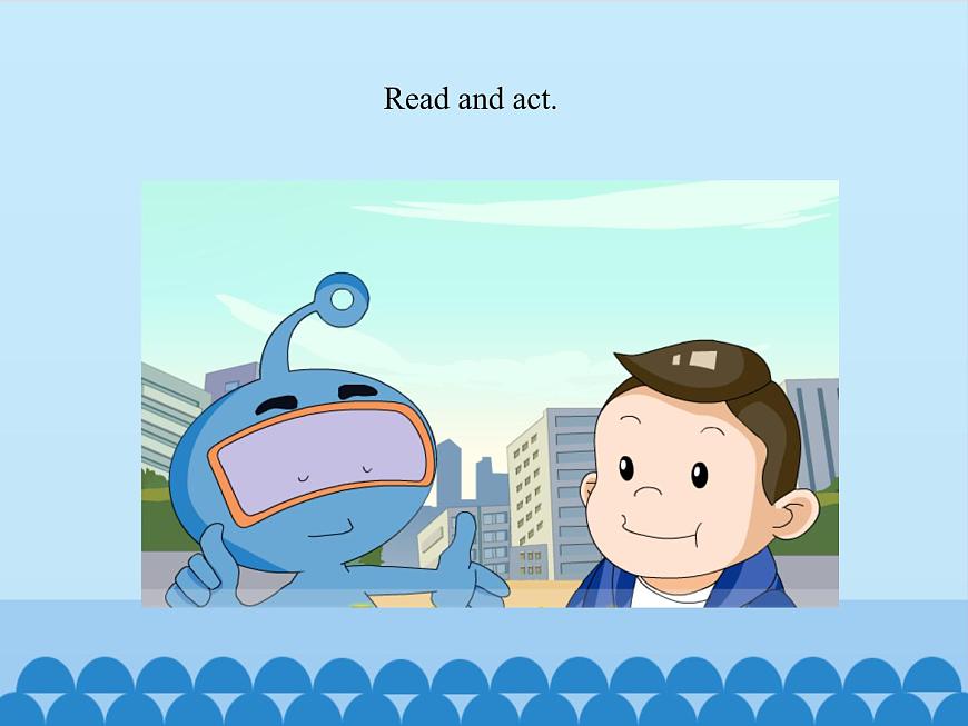 教育科學(xué)出版社小學(xué)英語三年級(jí)起點(diǎn)三年級(jí)上冊(cè) Unit 6 Touch your head-Period 3    課件第3頁