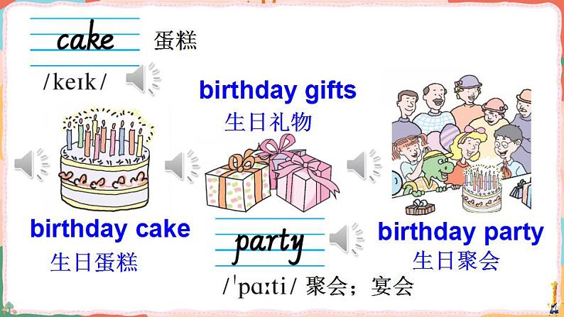 Unit 4 Family Lesson 23 Happy Birthday!(课件+素材)冀教版(三起)英语三年级上册05