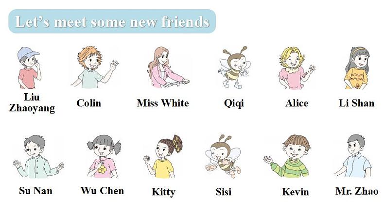 Unit 1 Hello! Part A(课件+素材)陕旅版(三起)英语三年级上册04
