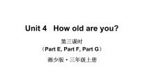 小学英语湘少版三年级上册Unit 4 How old are you?课文课件ppt