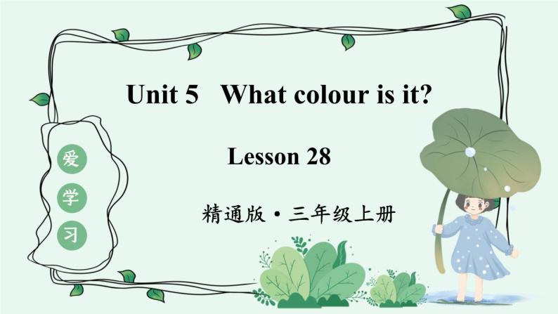 精通三英上 Unit 5 Lesson 28 PPT课件+教案01
