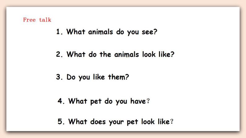 人教版新起点英语三年级上册Unit 4 Pets lesson1  课件+教案+练习03