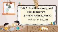 小學(xué)湘少版Unit 5 It will be sunny and cool tomorrow課文配套ppt課件