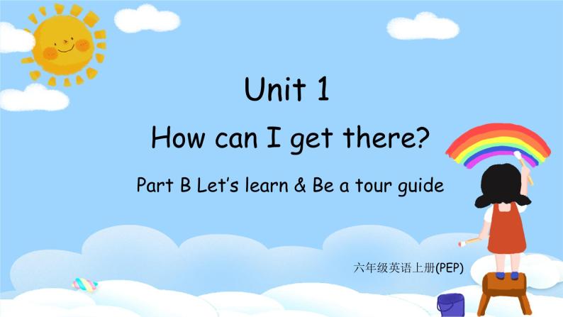 人教PEP六上英语 Unit1 B Let's learn & Be a tour guide 课件+教案+音视频素材01