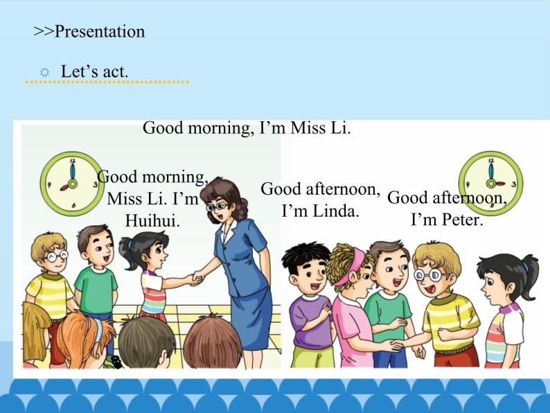 湖南少年儿童出版社小学英语三年级起点三年级上册 Unit 2 Good morning    课件107