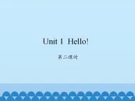 湖南少年儿童出版社小学英语三年级起点三年级上册 Unit 1 Hello!  课件1