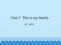 湖南少年儿童出版社小学英语三年级起点三年级上册 Unit 5 This is my family  课件3