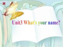 湘少版三年级上册Unit 3 What's your name?图片课件ppt