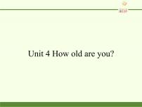 小学英语湘少版三年级上册Unit 4 How old are you?教学课件ppt