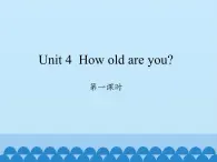 湖南少年儿童出版社小学英语三年级起点三年级上册 Unit 4 How old are you  课件2