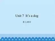 湖南少年儿童出版社小学英语三年级起点三年级上册 Unit 7 It's a dog   课件1