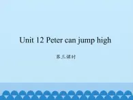 湖南少年儿童出版社小学英语三年级起点四年级上册  Unit 12 Peter can jump high  课件2