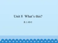 湖南少年儿童出版社小学英语三年级起点三年级上册 Unit 8 What's this   课件2