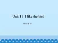 湘少版三年级上册Unit 11 I like the bird课前预习课件ppt