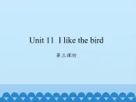 湖南少年儿童出版社小学英语三年级起点三年级上册 Unit 11 I like the bird   课件2