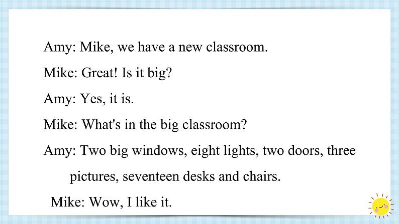Unit1 My classroom 阅读理解 作文 2023 四年级上册 三升四 暑假自学课(人教pep版)课件PPT05