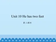 湖南少年儿童出版社小学英语三年级起点四年级下册 Unit 10 He has two feet   课件1