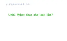 湖南少年儿童出版社小学英语三年级起点五年级上册 Unit 1 What does she look like   课件7