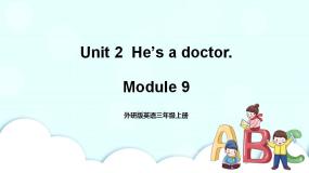外研版英语三年级上册 Module 9 Unit 2 教学课件+音视频素材