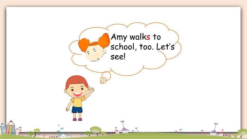 外研版英语五年级上册:Module 8 Unit 2 Yesterday I went to Sam and Amy's school 教学课件+素材05
