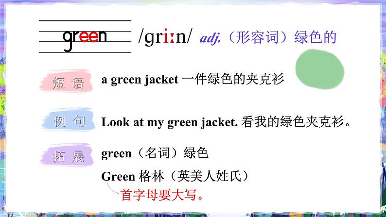 Unit 6 Colours 单元重点单词讲解 (课件+素材)译林版(三起)英语三年级上册05