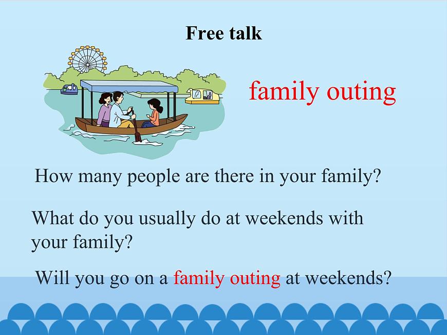 湖南少年兒童出版社小學英語三年級起點六年級下冊 Unit 1 A family outing  課件第5頁