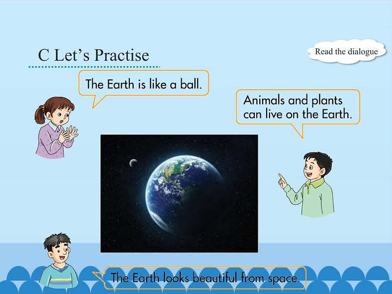 湖南少年儿童出版社小学英语三年级起点六年级下册 Unit 5 Our Earth looks like this in space 课件1第5页