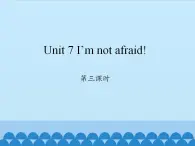 湖南少年儿童出版社小学英语三年级起点六年级下册 Unit 7 I'm not afraid!  课件2