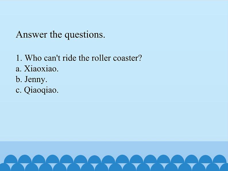 教育科学出版社小学英语六年级上册(EEC) Unit 5 riding the roller coaster 课件203