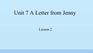 小学英语教科版 (EEC)六年级下册Unit 7 A letter from Jenny图片ppt课件