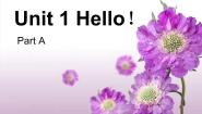 小学英语闽教版三年级上册Unit 1 Hello Part A教课内容课件ppt