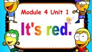 小学英语外研版 (一年级起点)一年级上册Unit 1 It's red示范课ppt课件