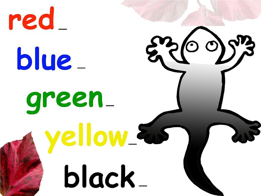 外研版(一年級(jí)起點(diǎn))小學(xué)一年級(jí)英語上冊(cè) Module 4 Unit 1 It 's red. 課件第4頁(yè)