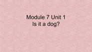 小学英语外研版 (一年级起点)一年级上册Unit 1 Is it a dog?教学课件ppt