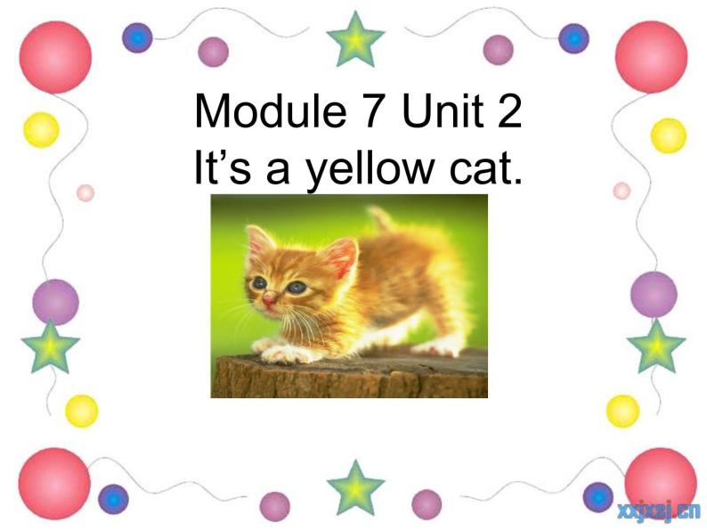 外研版（一年级起点）小学一年级英语上册 Module 7  Unit 2  It’s a yellow cat.  课件201